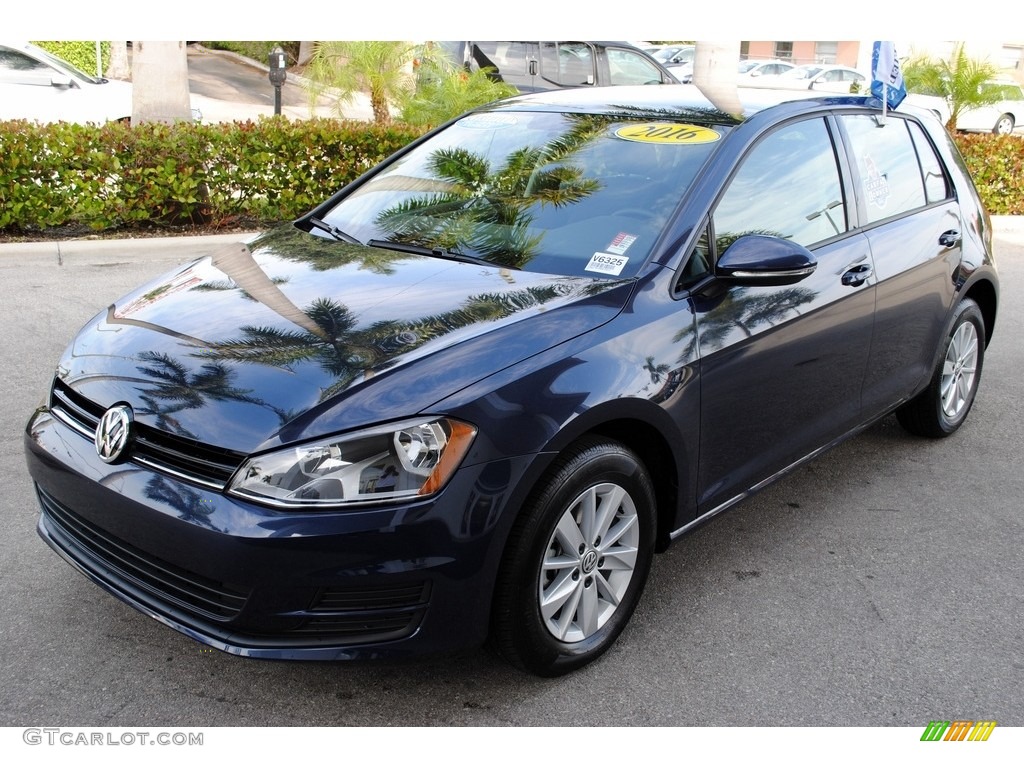 Night Blue Metallic 2016 Volkswagen Golf 4 Door 1.8T S Exterior Photo #112474142