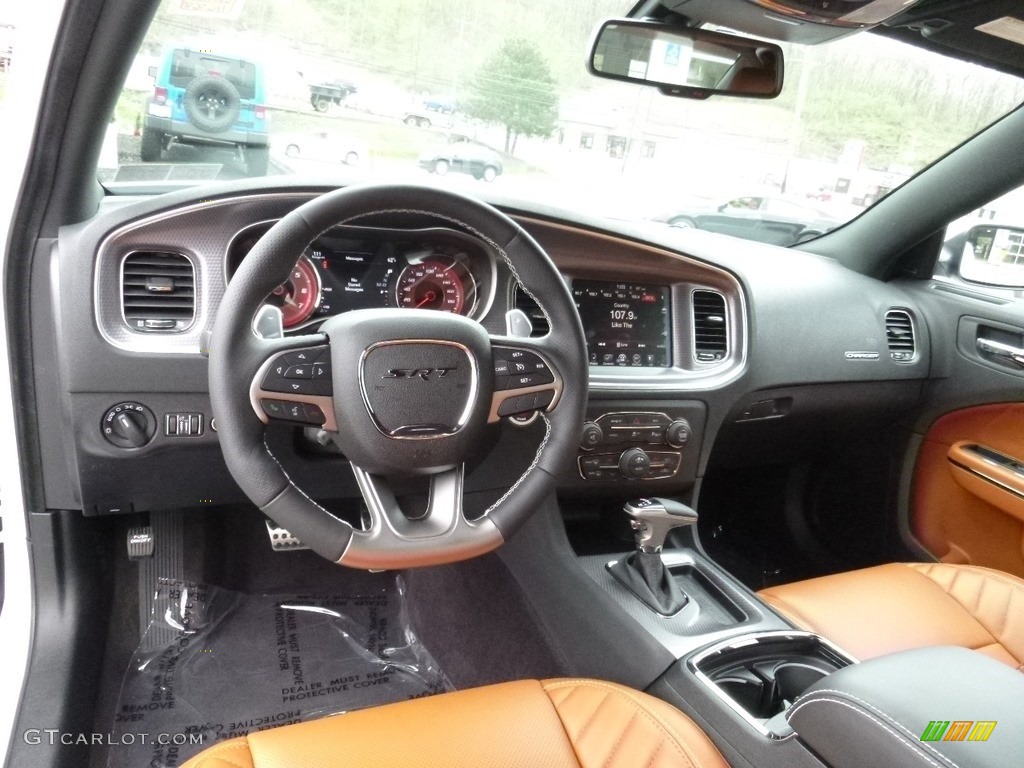 Black/Sepia Interior 2016 Dodge Charger SRT Hellcat Photo #112476776