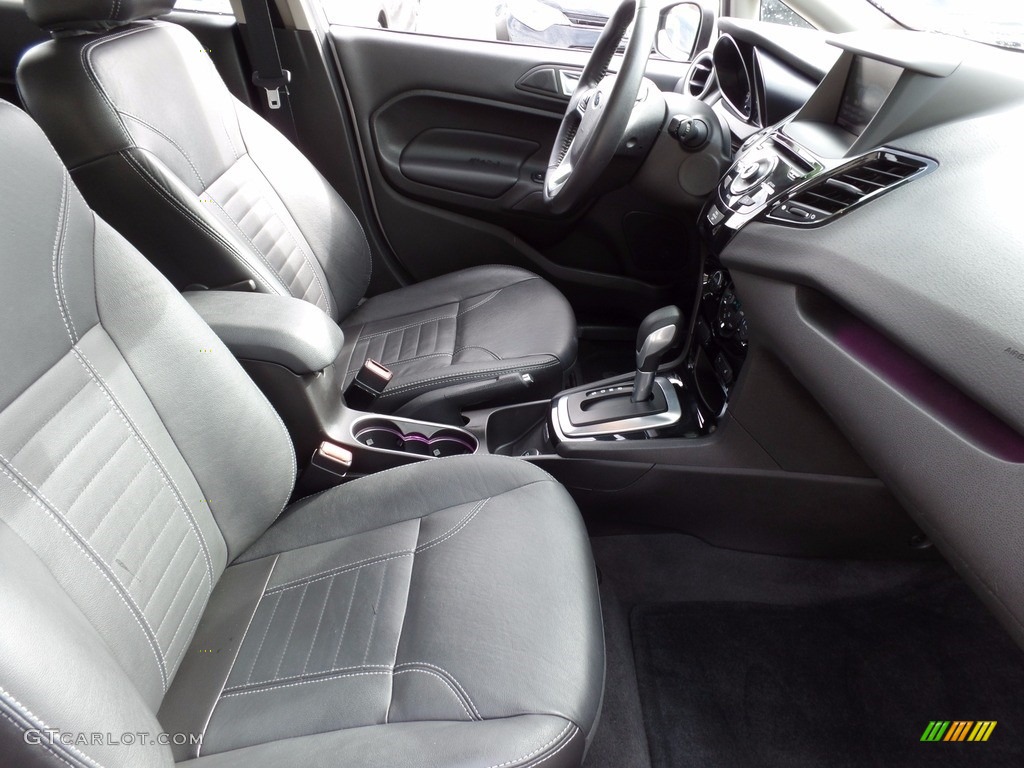 2014 Fiesta Titanium Hatchback - Oxford White / Charcoal Black photo #13
