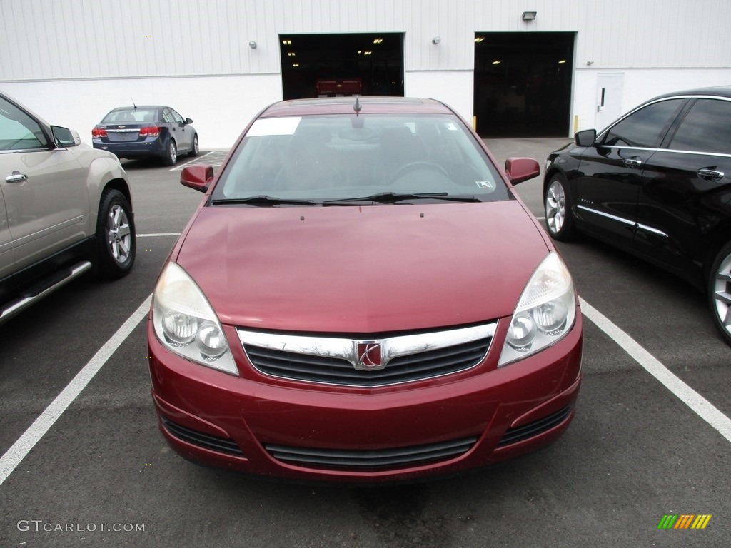 2009 Aura XR - Red Jewel Tintcoat / Black photo #2