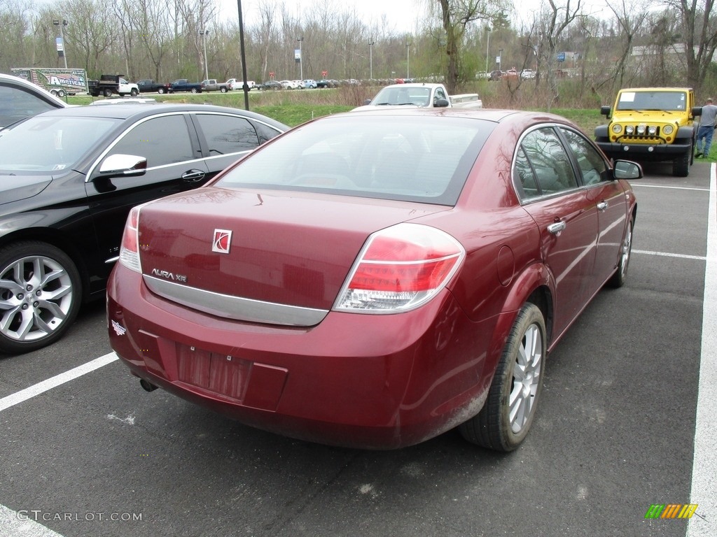 2009 Aura XR - Red Jewel Tintcoat / Black photo #4