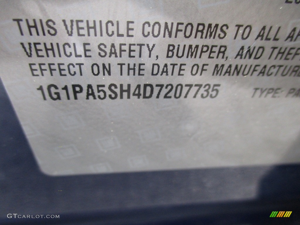 2013 Cruze LS - Atlantis Blue Metallic / Jet Black/Medium Titanium photo #39