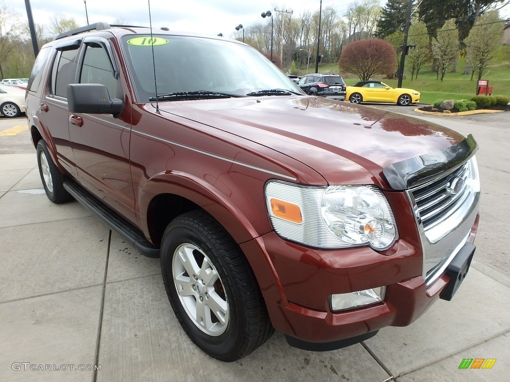 2010 Explorer XLT 4x4 - Dark Copper Metallic / Black photo #9
