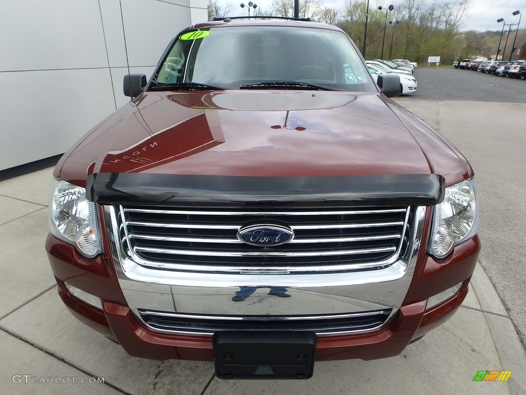 2010 Explorer XLT 4x4 - Dark Copper Metallic / Black photo #10