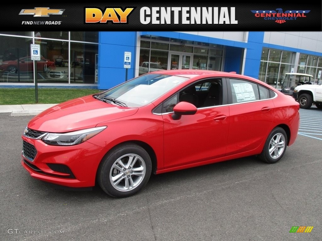 2016 Cruze LT Sedan - Red Hot / Jet Black photo #1