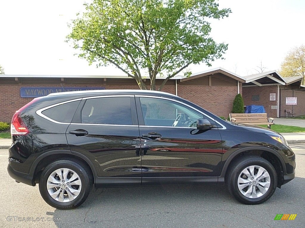 2014 CR-V EX-L AWD - Crystal Black Pearl / Black photo #6