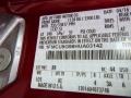  2017 Escape SE 4WD Ruby Red Color Code RR