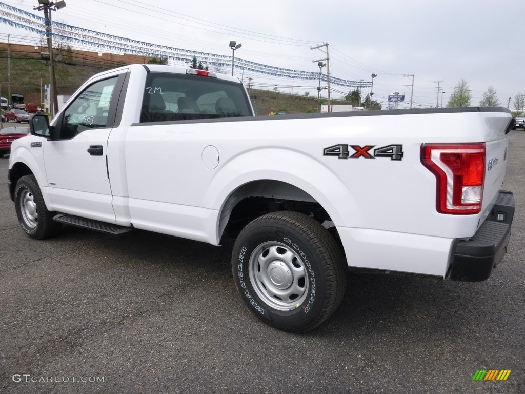 2016 F150 XL Regular Cab 4x4 - Oxford White / Medium Earth Gray photo #4