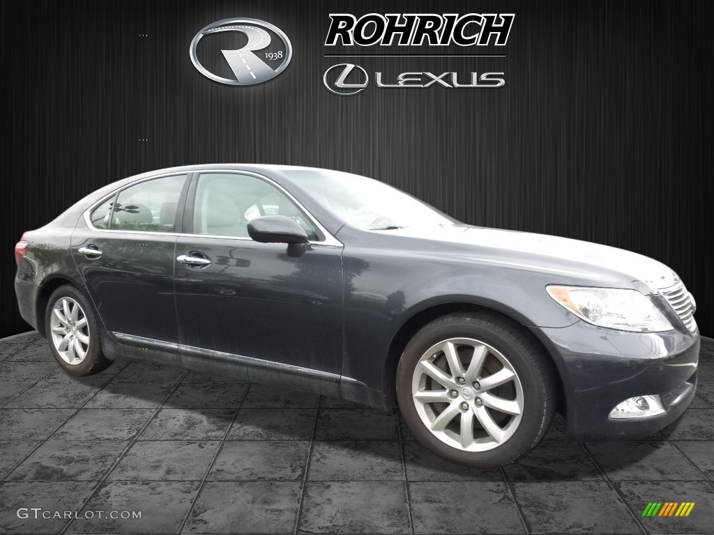 2009 LS 460 AWD - Smokey Granite Gray Mica / Light Gray photo #1
