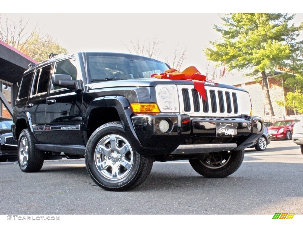 2006 Commander Limited 4x4 - Black / Dark Slate Gray/Light Graystone photo #12