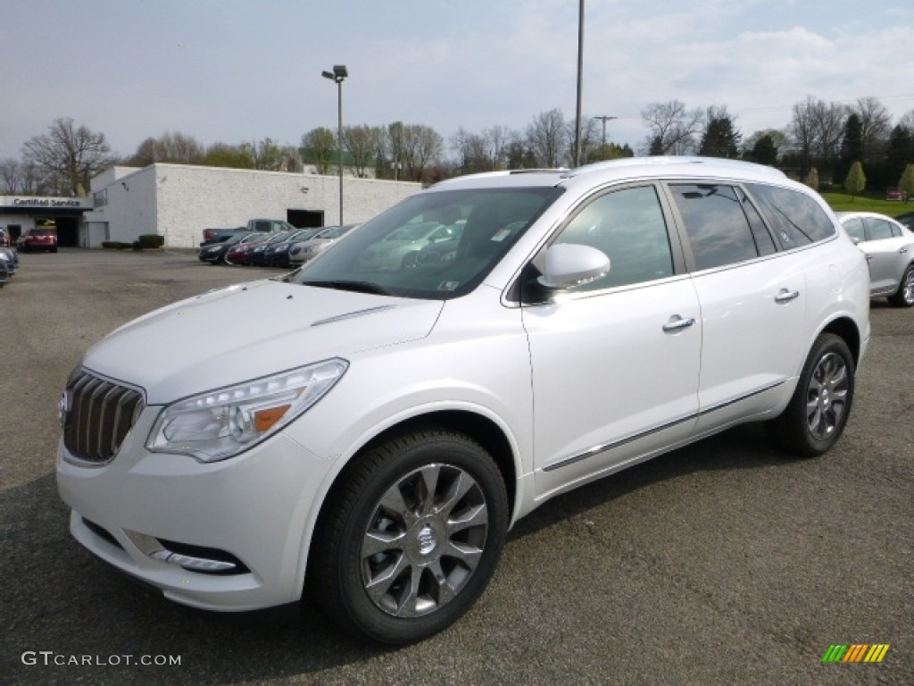 2016 Enclave Leather AWD - White Frost Tricoat / Ebony/Ebony photo #1