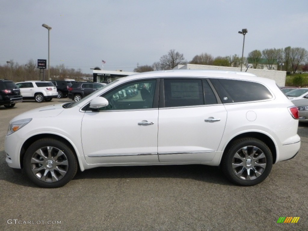 2016 Enclave Leather AWD - White Frost Tricoat / Ebony/Ebony photo #3