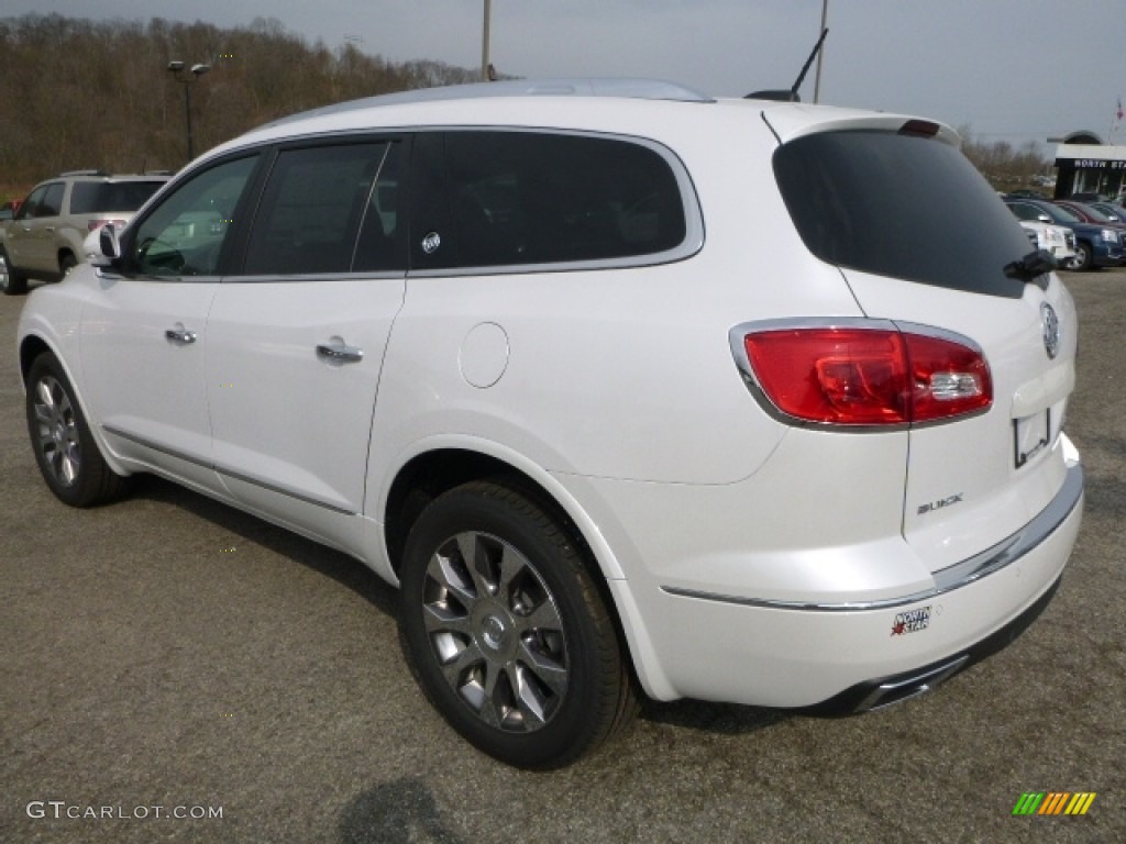 2016 Enclave Leather AWD - White Frost Tricoat / Ebony/Ebony photo #6