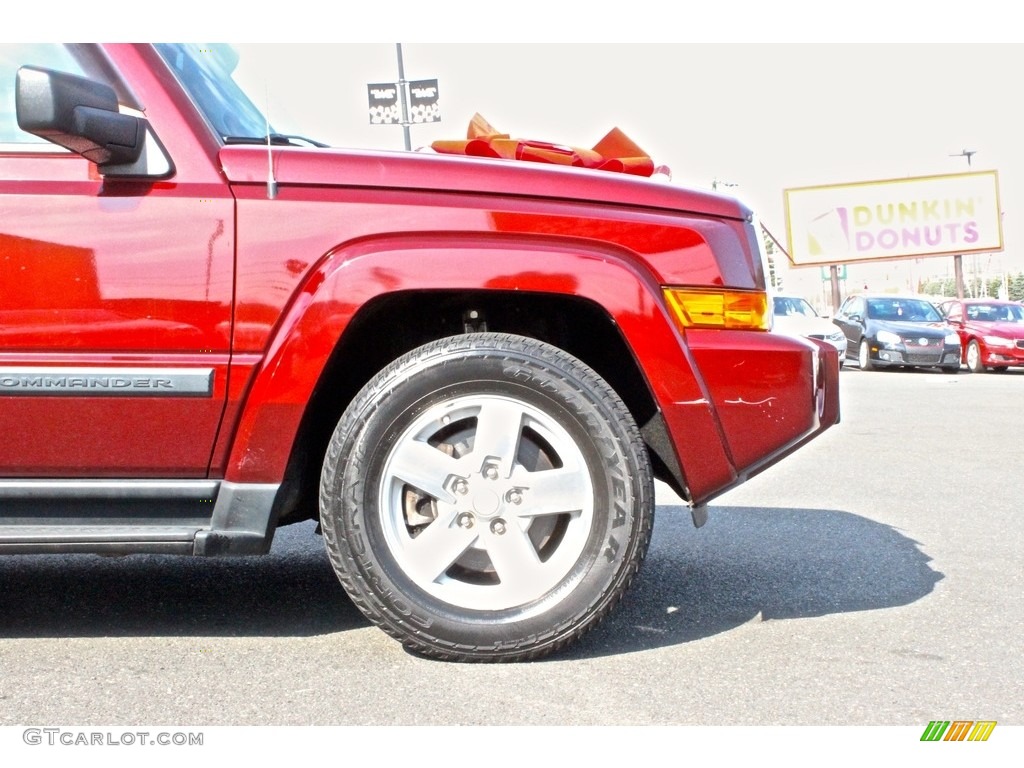 2008 Commander Sport 4x4 - Red Rock Crystal Pearl / Dark Slate Gray photo #36