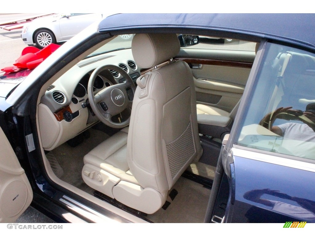 2006 A4 1.8T Cabriolet - Caribic Blue Pearl Effect / Beige photo #29