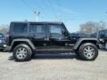 2010 Black Jeep Wrangler Unlimited Rubicon 4x4  photo #3