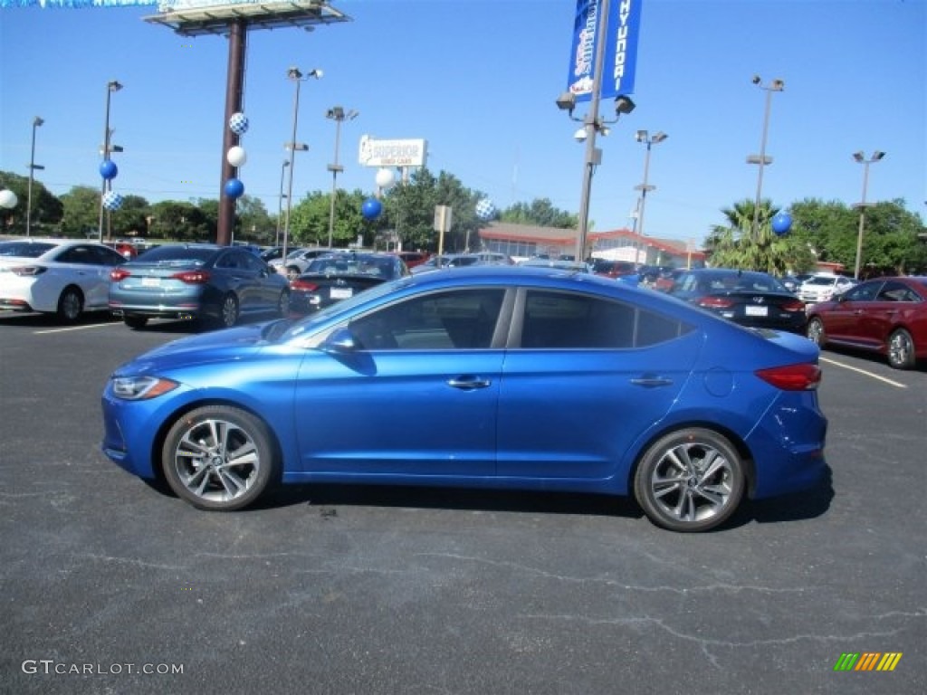 2017 Elantra Limited - Electric Blue / Gray photo #5