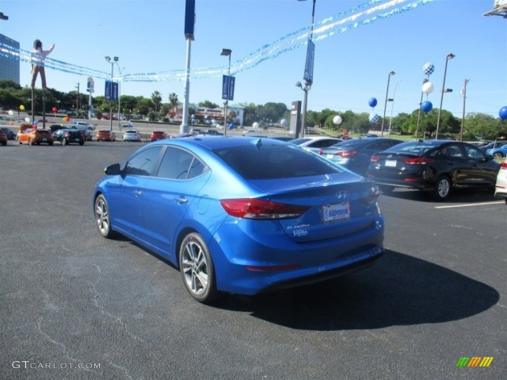 2017 Elantra Limited - Electric Blue / Gray photo #6