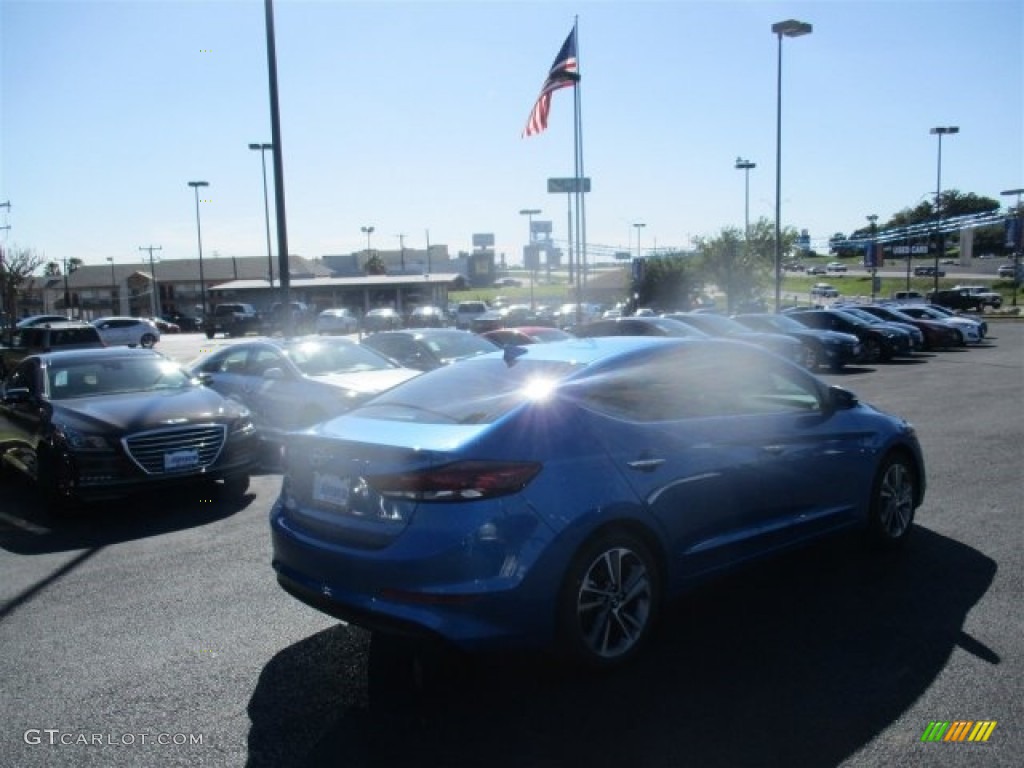 2017 Elantra Limited - Electric Blue / Gray photo #8