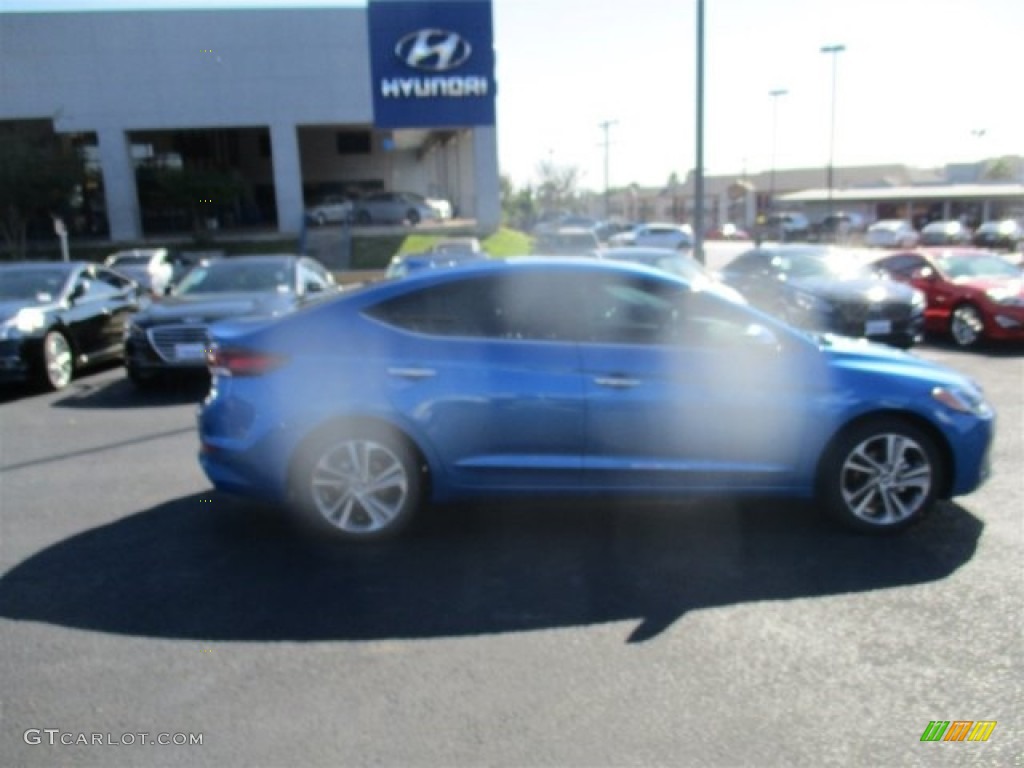 2017 Elantra Limited - Electric Blue / Gray photo #9