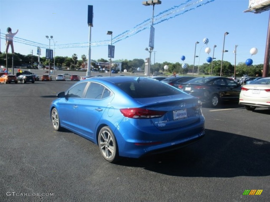 2017 Elantra Limited - Electric Blue / Gray photo #4