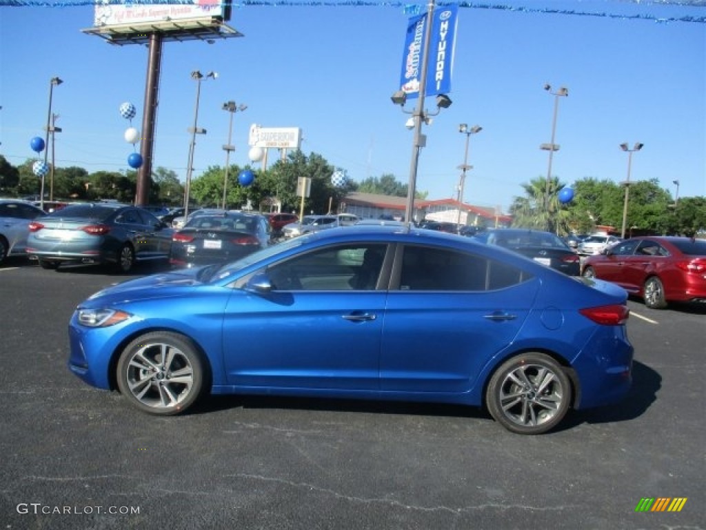 2017 Elantra Limited - Electric Blue / Gray photo #5