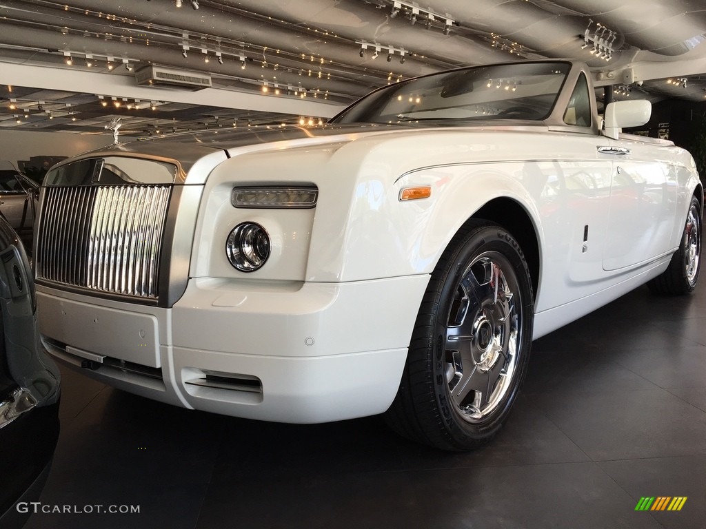 English White Rolls-Royce Phantom Drophead Coupe