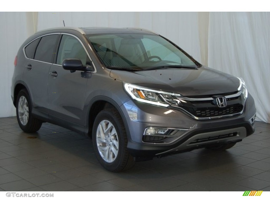 2016 CR-V EX-L - Modern Steel Metallic / Gray photo #2