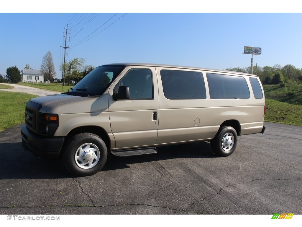 2009 E Series Van E350 Super Duty XL Extended Passenger - Pueblo Gold Metallic / Medium Flint photo #10