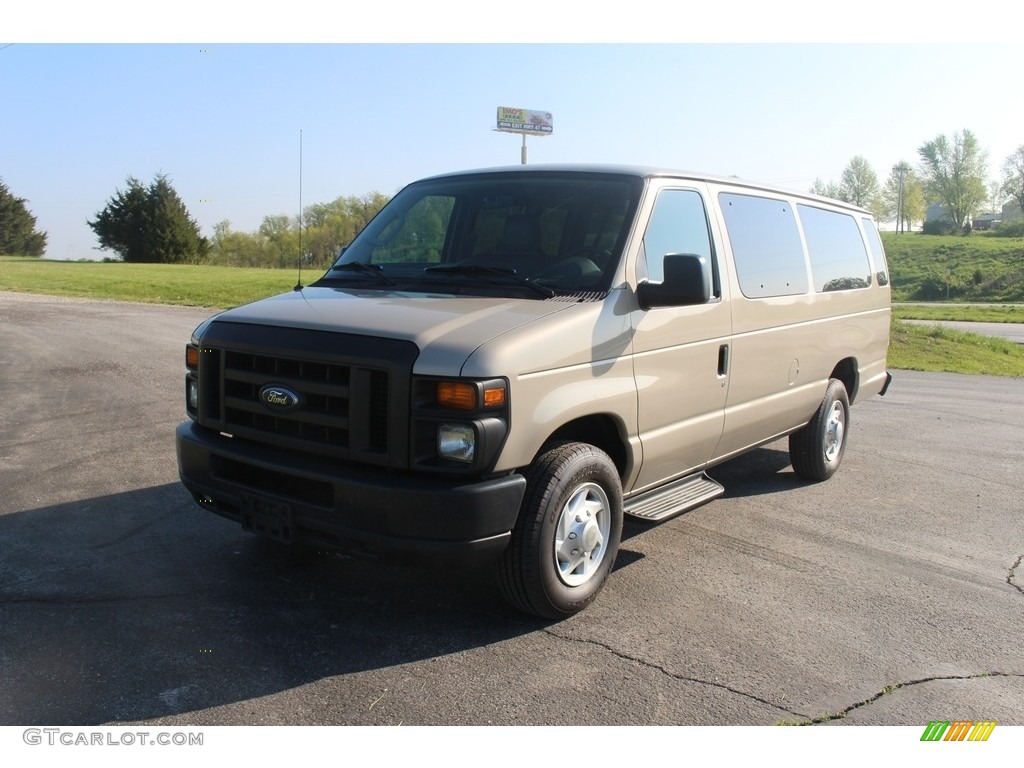 Pueblo Gold Metallic 2009 Ford E Series Van E350 Super Duty XL Extended Passenger Exterior Photo #112508488
