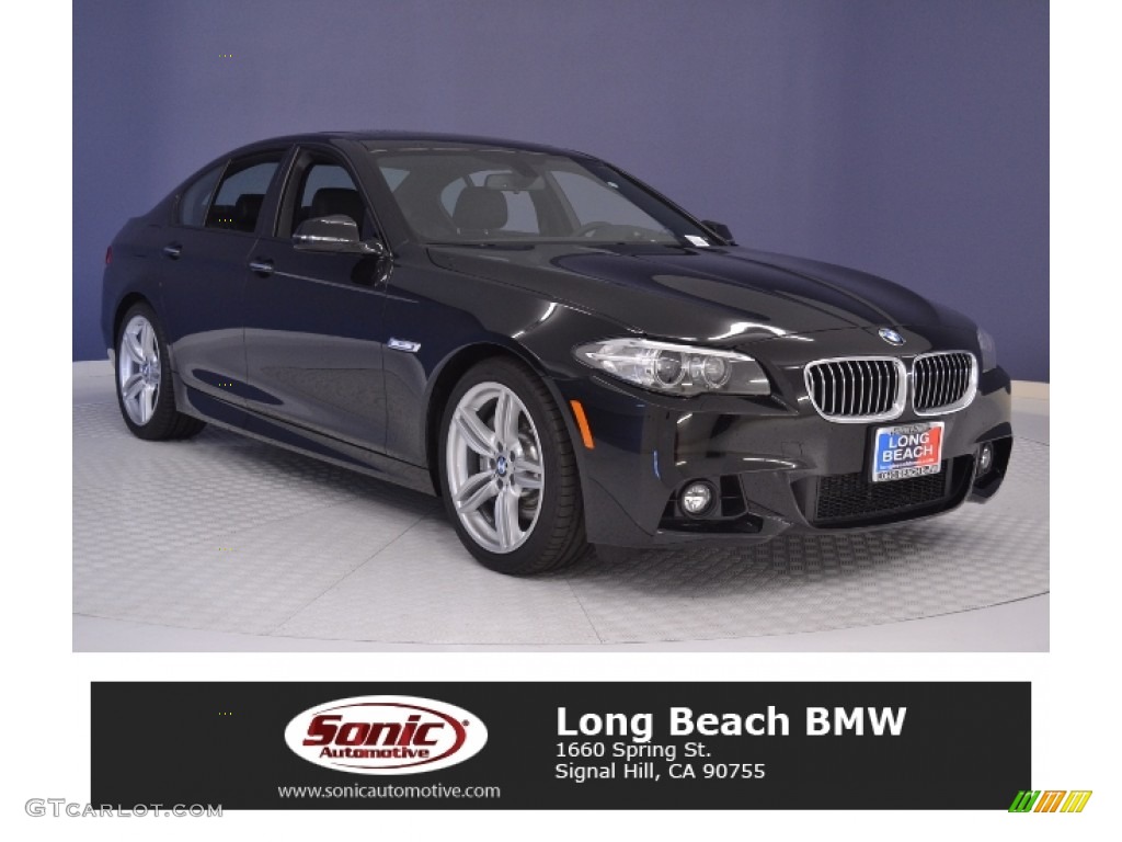 2016 5 Series 535i Sedan - Jet Black / Black photo #1