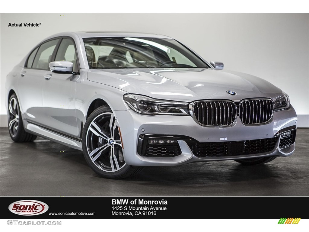 2016 7 Series 750i Sedan - Glacier Silver Metallic / Canberra Beige photo #1