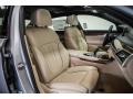 2016 BMW 7 Series Canberra Beige Interior Front Seat Photo