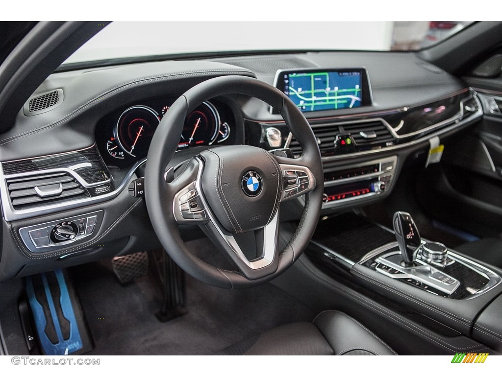 Black Interior 2016 BMW 7 Series 750i Sedan Photo #112511662