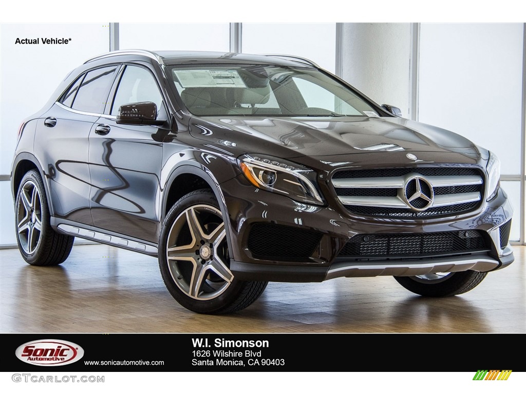 2016 GLA 250 - Cocoa Brown Metallic / Black photo #1