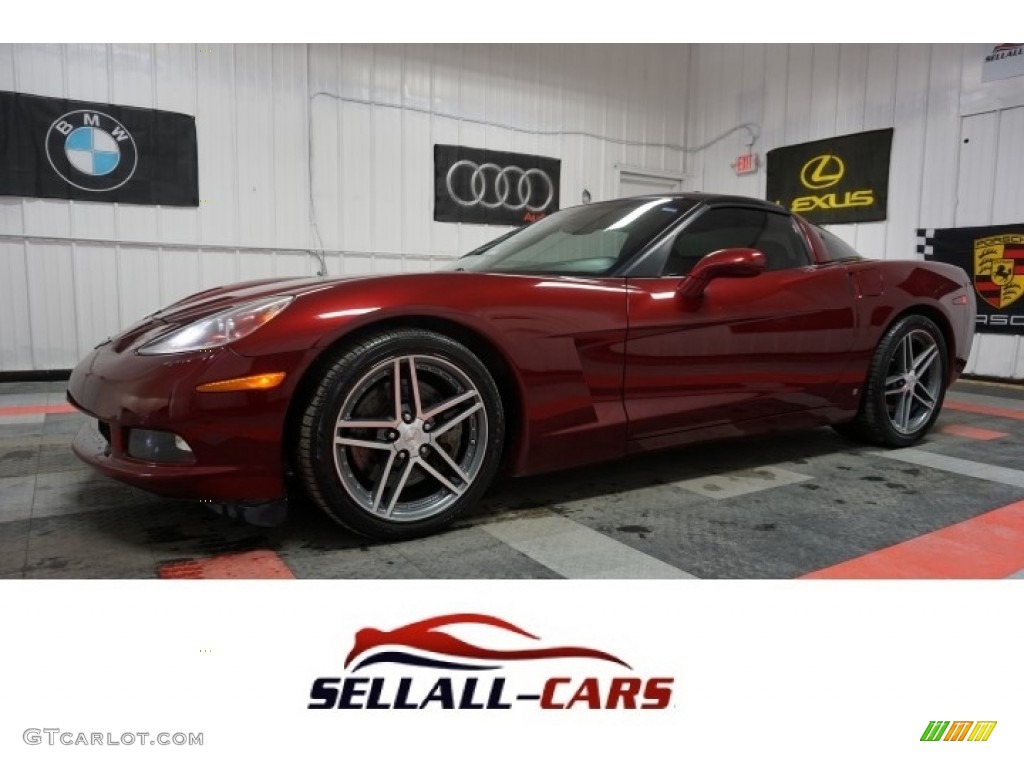 2007 Corvette Coupe - Monterey Red Metallic / Titanium photo #1