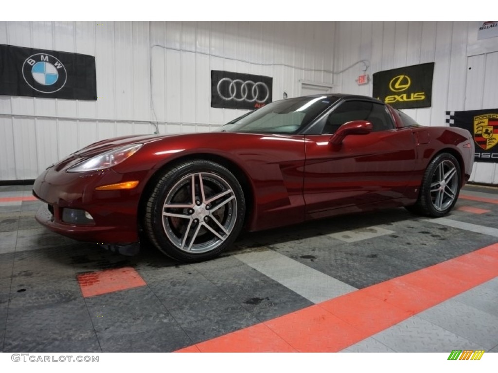 2007 Corvette Coupe - Monterey Red Metallic / Titanium photo #2