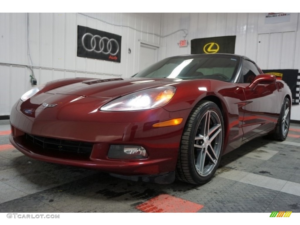 2007 Corvette Coupe - Monterey Red Metallic / Titanium photo #3