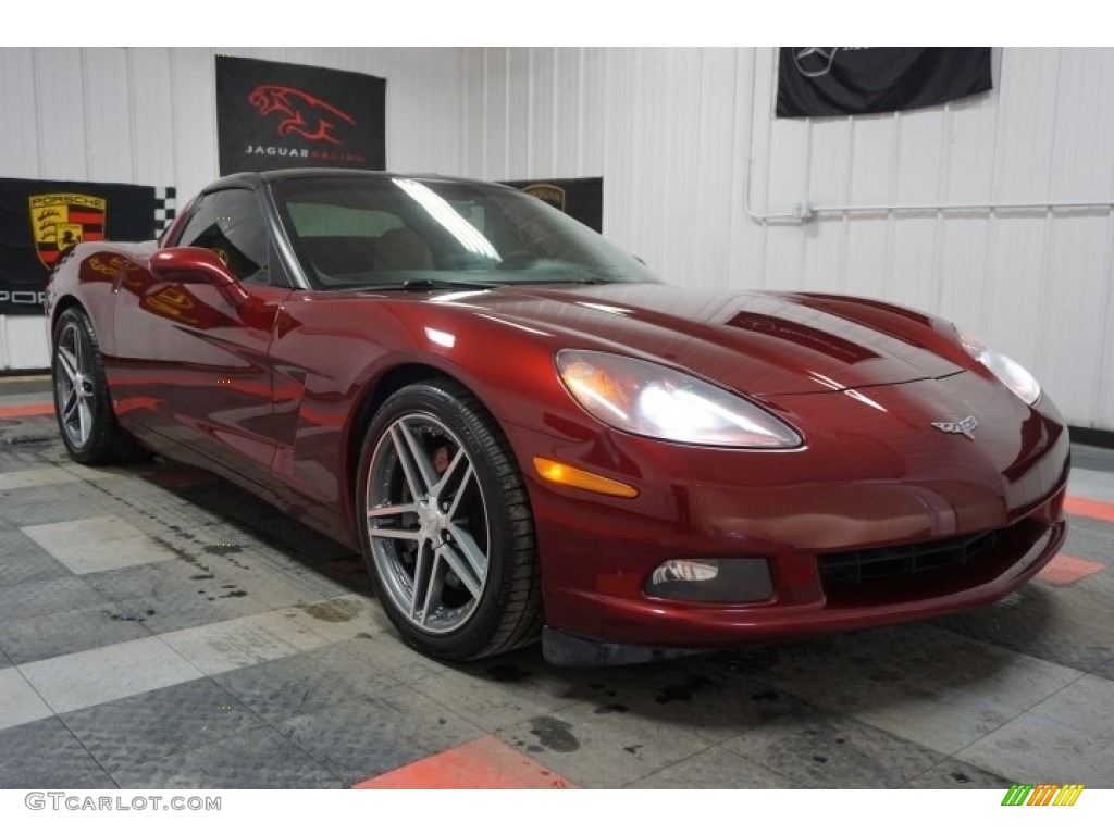 2007 Corvette Coupe - Monterey Red Metallic / Titanium photo #5