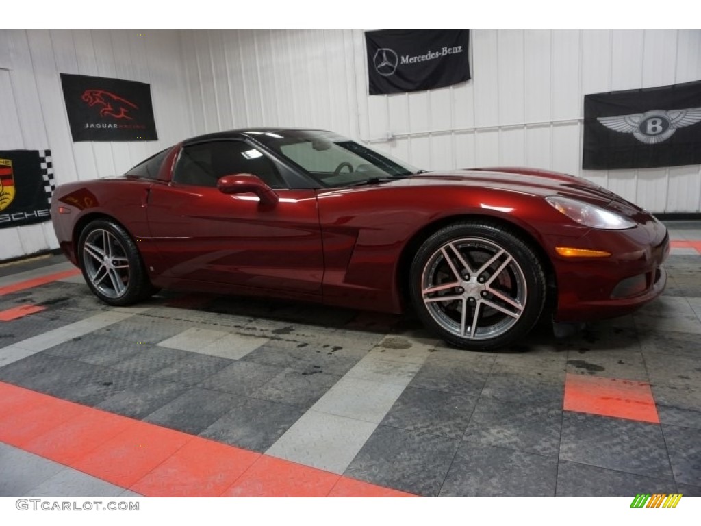 2007 Corvette Coupe - Monterey Red Metallic / Titanium photo #6