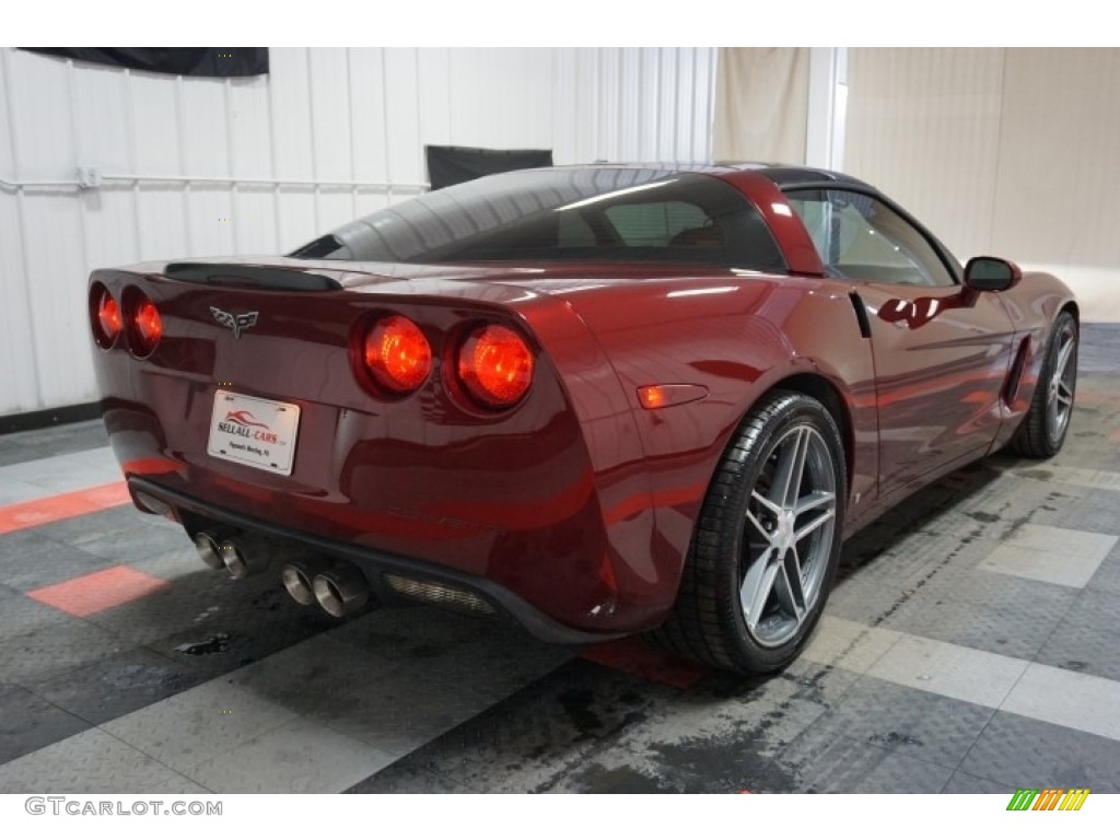 2007 Corvette Coupe - Monterey Red Metallic / Titanium photo #8