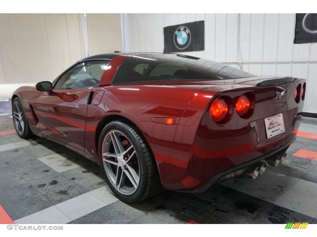 2007 Corvette Coupe - Monterey Red Metallic / Titanium photo #10