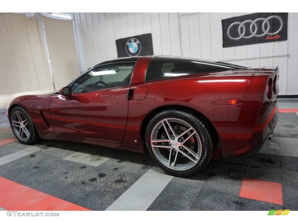 2007 Corvette Coupe - Monterey Red Metallic / Titanium photo #11