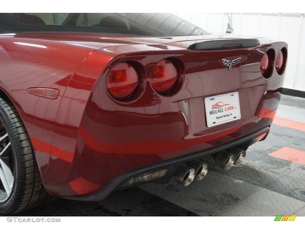 2007 Corvette Coupe - Monterey Red Metallic / Titanium photo #66