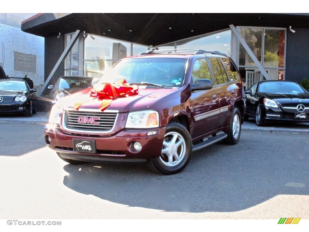 2002 Envoy SLT 4x4 - Magnetic Red Metallic / Dark Pewter photo #3