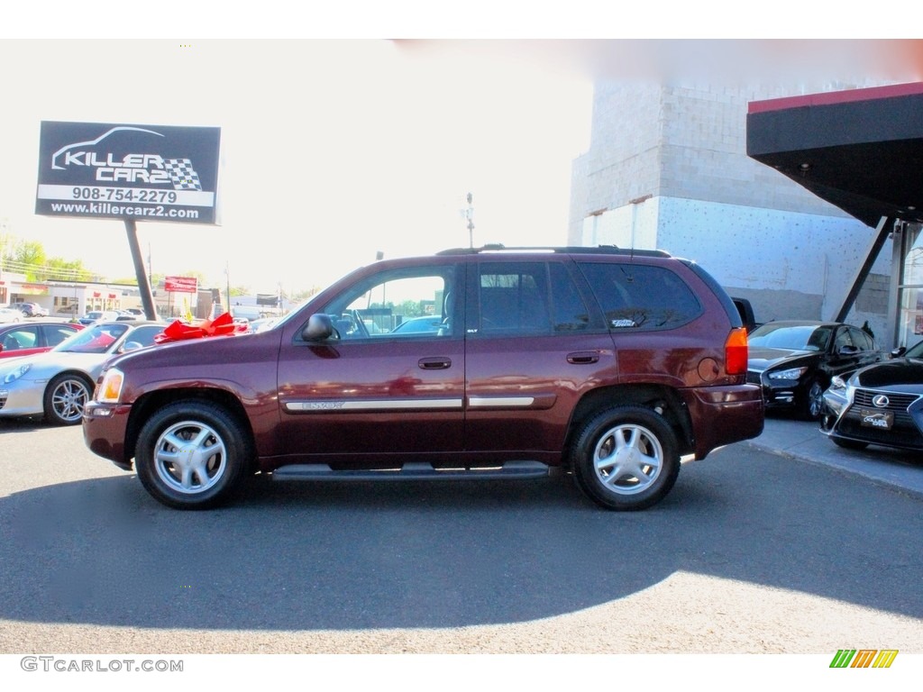 2002 Envoy SLT 4x4 - Magnetic Red Metallic / Dark Pewter photo #4