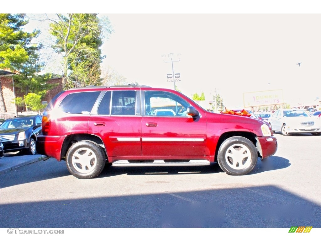 2002 Envoy SLT 4x4 - Magnetic Red Metallic / Dark Pewter photo #10