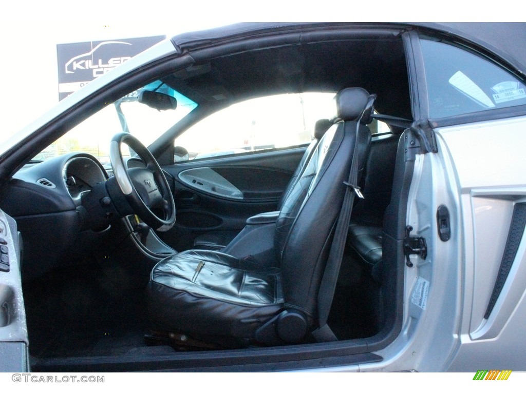 2000 Mustang V6 Convertible - Silver Metallic / Dark Charcoal photo #18