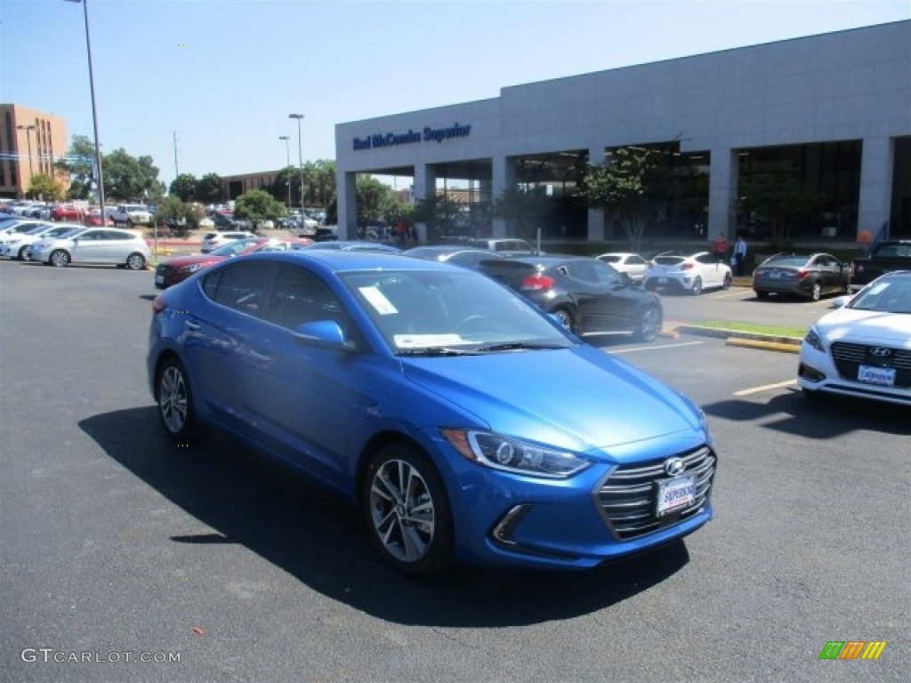2017 Elantra Limited - Electric Blue / Gray photo #1