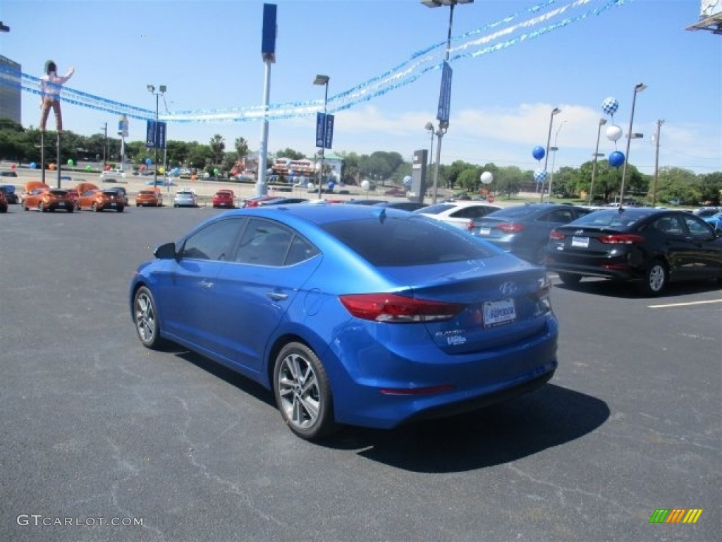 2017 Elantra Limited - Electric Blue / Gray photo #4